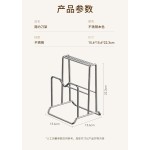 不锈钢刀架厨房菜刀菜板置物架家用一体沥水架台面砧板锅盖置物架