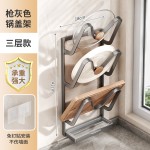 免打孔锅盖架厨房置物架壁挂式放菜板砧板多功能墙上收纳神器架子