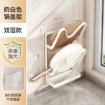 免打孔锅盖架厨房置物架壁挂式放菜板砧板多功能墙上收纳神器架子