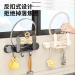 锅盖架壁挂式免打孔简约现代吸盘款锅盖架厨房收纳神器通用批发