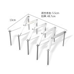不锈钢盘子架锅盖架侧放可伸缩折叠多用途蒸架餐厅家用厨房收纳架