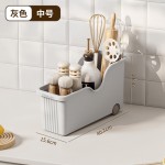 厨房收纳盒整理盒锅盖锅具收纳架家用多功能橱柜储物塑料置物架子