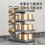 置物架厨房锅架台面橱柜下水槽灶台锅具锅盖分层收纳架多层省空间