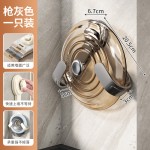奶油吸盘旋转锅盖架壁挂式免打孔厨房置物架收纳挂架菜板架砧板架