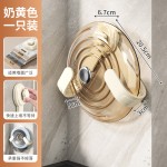 奶油吸盘旋转锅盖架壁挂式免打孔厨房置物架收纳挂架菜板架砧板架
