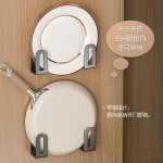 免打孔一体锅盖架厨房多功能置物架砧板锅盖壁挂式收纳架菜板架子