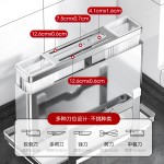 跨境亚马逊厨房多用途锅盖砧板菜刀收纳架刀架台面壁挂两用置物架