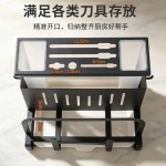 厨房刀架置物架放菜刀筷子砧板锅盖菜板台面多功能刀具一体收纳架