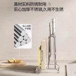 厨房不锈钢加厚一体刀架家用锅盖菜板砧板刀具多功能收纳置物架