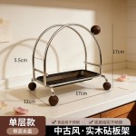 不锈钢菜板架砧板架案板收纳厨房置物架用品放锅盖的架子刀架