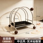 不锈钢菜板架砧板架案板收纳厨房置物架用品放锅盖的架子刀架