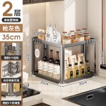转角置物架厨房收纳架调料架多功能碳钢防锈浴室多功能家用整理架