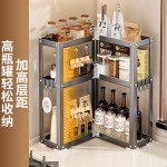 转角置物架厨房收纳架调料架多功能碳钢防锈浴室多功能家用整理架