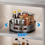 厨房360°旋转式调料架不锈钢置物架多功能收纳架家用双层佐料架