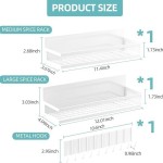 网格磁吸置物架免打孔冰箱磁吸收纳架厨房调料架浴室整理架套装