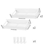 白色厨房磁吸冰箱置物架免打孔调料架家用多功能收纳架