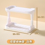 厨房置物架双层调料架家用台面沥水架多功能桌面收纳架放水杯架子