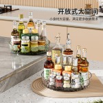 旋转调料架 多功能化妆品收纳盒 家用佐料调味品收纳架厨房置物架