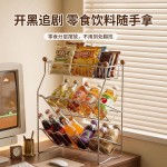 厨房置物架不锈钢调料架调味品酱油瓶台面式斜放多层收纳架子神器