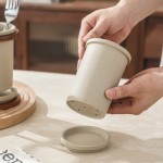 新款双筒粗陶筷子筒可沥水筷子筒双筒家用厨房筷子收纳筒带收纳架