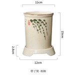 中式陶瓷筷子筒筷子篓面馆大号厨房筷子勺子收纳架收纳盒沥水筷笼