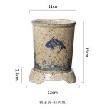 中式陶瓷筷子筒筷子篓面馆大号厨房筷子勺子收纳架收纳盒沥水筷笼
