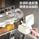 不锈钢厨房调味料多功能收纳置物架台面落地多层分层砧板筷筒刀架