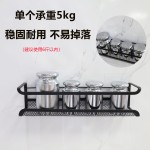 跨境壁挂式厨房调味架铁艺家用香料架免打孔多层调味瓶置物架现货
