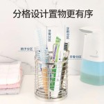 不锈钢筷子筒可旋转家用筷子收纳分格收纳筒餐厅刀叉置物架餐具