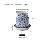 中式复古陶瓷筷子筒筷子勺子置物架厨房收纳盒家用沥水筷子笼厨具