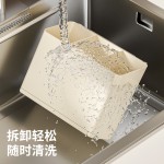 筷子收纳盒吸盘筷笼免打孔筷子筒厨房置物架餐具沥水架浴室跨境