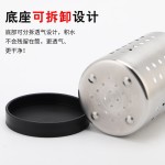 多功能厨房筷子筒加厚无磁不锈钢圆形筷子笼餐具厨具沥水置物架