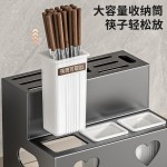 刀架筷子笼一体厨房置物架菜刀刀具三合一筷笼筒勺子置物架批发