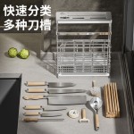 不锈钢筷子筒壁挂台面筷笼筷筒防霉通风沥水架筷架刀架一体置物架