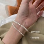 s999纯银施家珍珠手链女小众设计精致简约轻奢高级感足银手饰手串