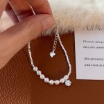 碎银子珍珠手链新款时尚轻奢简约高级感小众精致串珠手串送女友