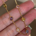 S925纯银镀18k金双龟面彩虹手链女轻奢小众高级感设计泡泡手饰