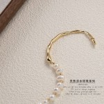 2025新款欧美跨境轻奢拼接天然淡水珍珠手链首饰女生礼物商超供货