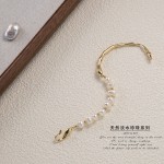 2025新款欧美跨境轻奢拼接天然淡水珍珠手链首饰女生礼物商超供货
