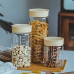食品级玻璃密封罐防潮杂粮奶粉零食茶叶罐咖啡豆分装瓶厨房储物罐