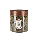 密封罐食品级储物罐干货茶叶罐透明仿木纹五谷杂粮坚果药材存罐瓶