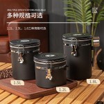 304不锈钢咖啡粉储豆罐密封罐保存罐圆形储存罐猫粮狗粮储物桶