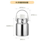 加厚不锈钢储物罐密封桶大容量家用 防潮茶叶米桶密封罐
