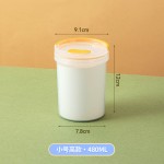 日式桌面圆形透明收纳盒塑料密封婴儿奶粉盒食品级便携手提储存罐
