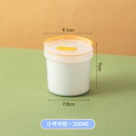 日式桌面圆形透明收纳盒塑料密封婴儿奶粉盒食品级便携手提储存罐