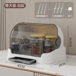 辅食收纳柜婴儿奶瓶收纳盒防尘置物架宝宝餐具收纳箱专用奶瓶沥水