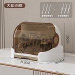 辅食收纳柜婴儿奶瓶收纳盒防尘置物架宝宝餐具收纳箱专用奶瓶沥水