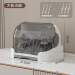 辅食收纳柜婴儿奶瓶收纳盒防尘置物架宝宝餐具收纳箱专用奶瓶沥水