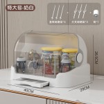 辅食收纳柜婴儿奶瓶收纳盒防尘置物架宝宝餐具收纳箱专用奶瓶沥水