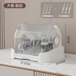 辅食收纳柜婴儿奶瓶收纳盒防尘置物架宝宝餐具收纳箱专用奶瓶沥水